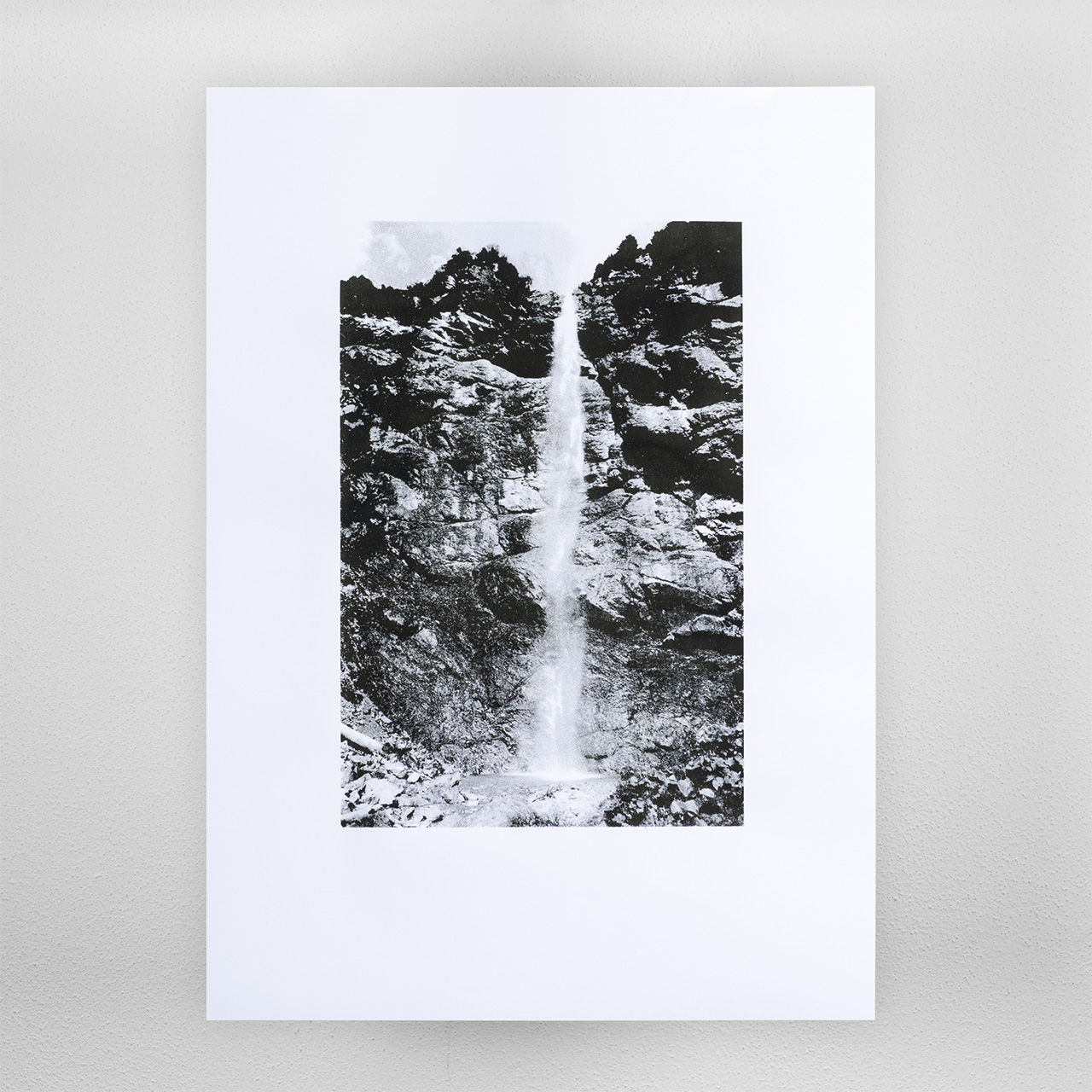 Schleierfall – Siebdruck 50 x 70 cm, duplex